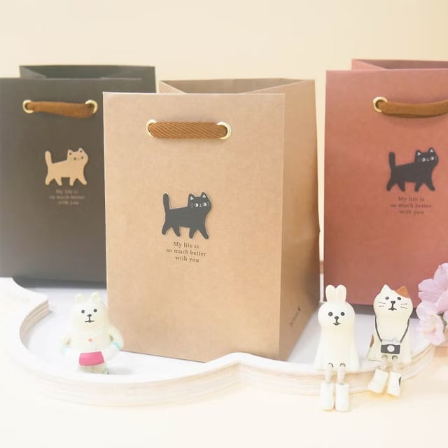 ラッピングバッグ O-CAT手提げ紙袋（小） | 猫式×台灣 台湾雑貨 猫雑貨