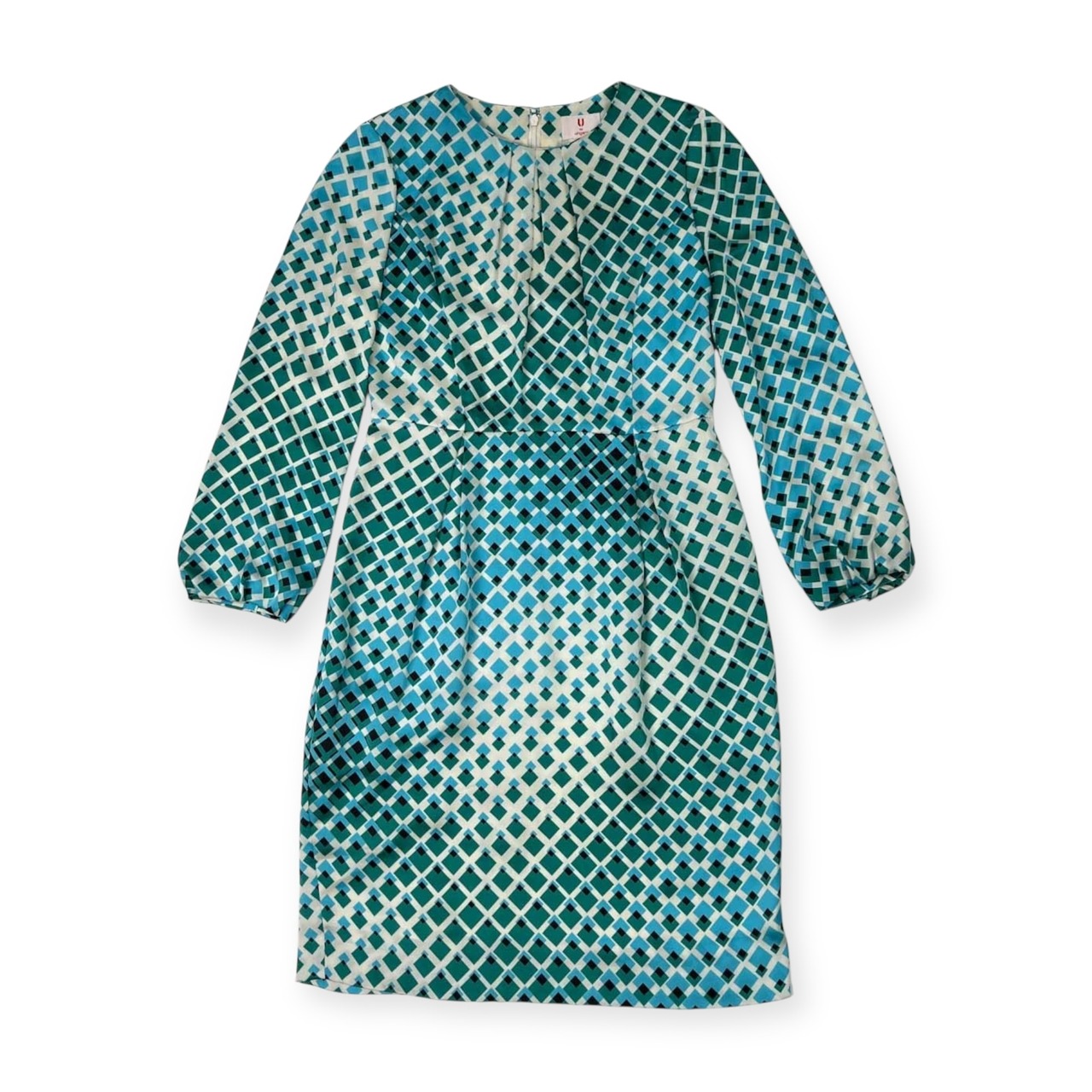 U by ungaro ユーバイウンガロ 総柄 長袖 ワンピース サイズ 38 /レトロ/レディース