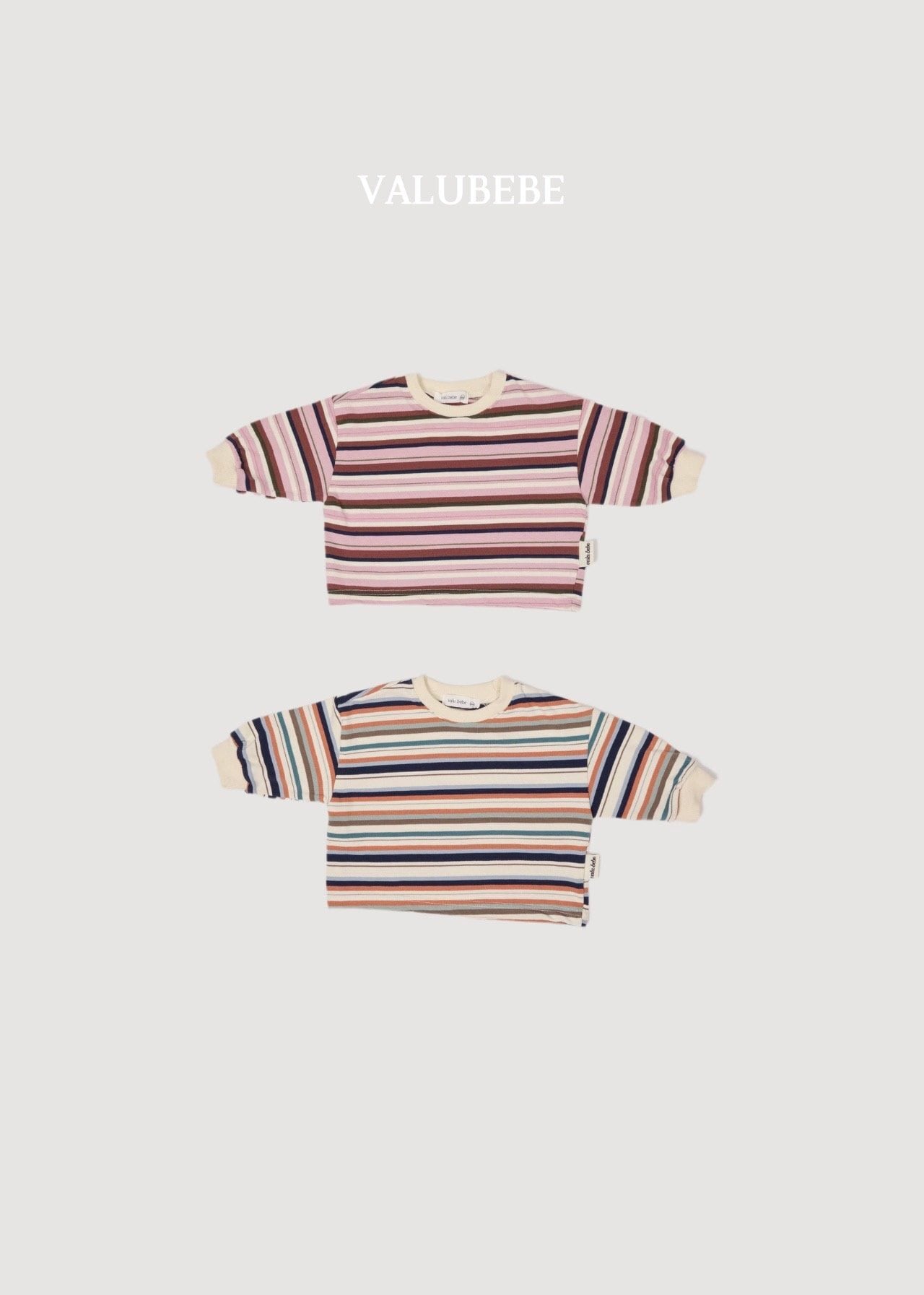 送料無料【予約】/ パムストライプTシャツ / valubebe