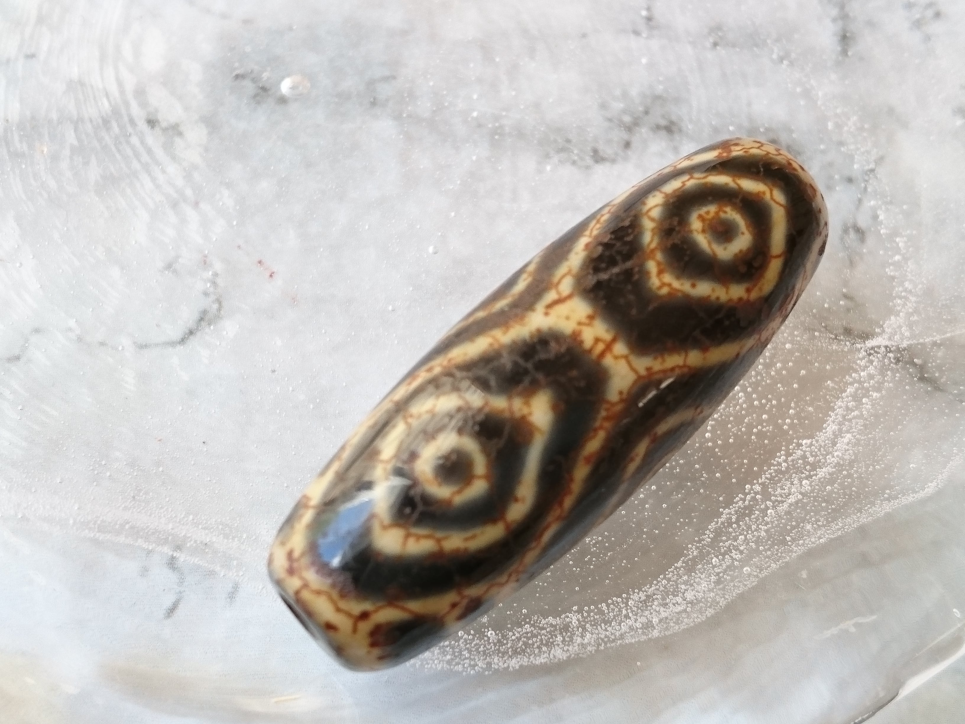 黒龍紋　五眼天珠 超激レア‼︎ 黒龍紋五眼天珠