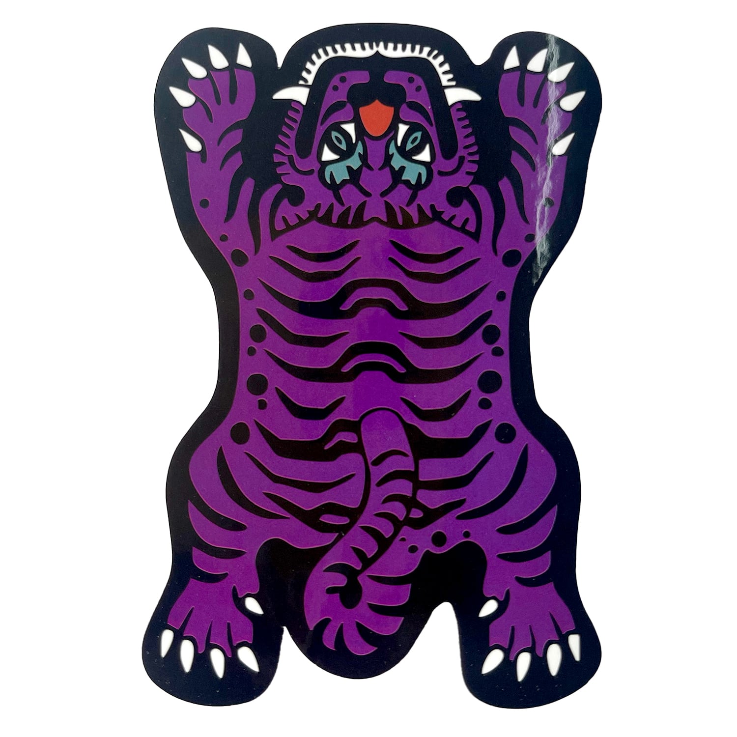 USA GENERAL STORE TIBETAN TIGER STICKER チベタンタイガー チベットタイガー チベッタンタイガー ステッカー :TTS-001PPL