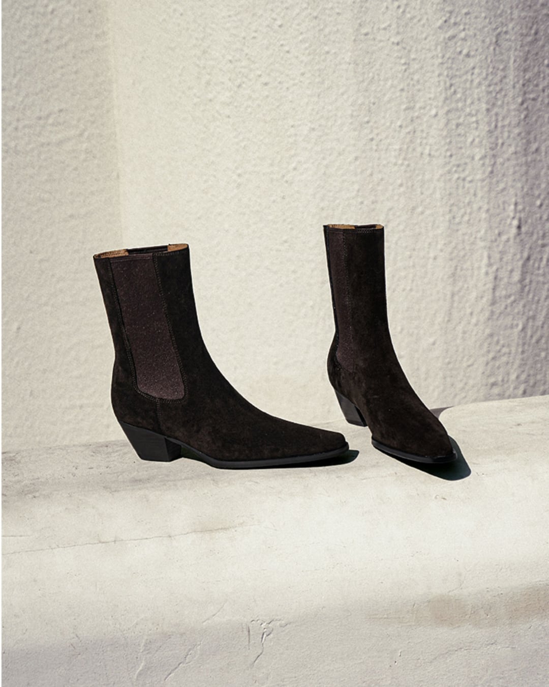 スエードチェルシーショートブーツ G25114
