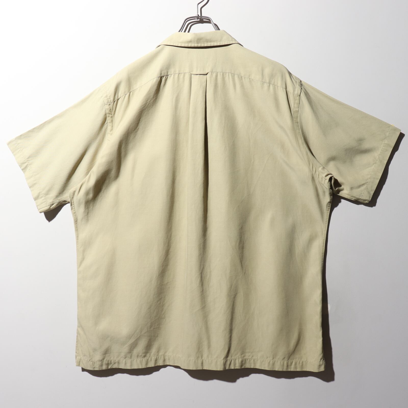 極美品 XL 完全無地 シルクコットン 鶯色 抹茶 Caldwell ポロラルフ