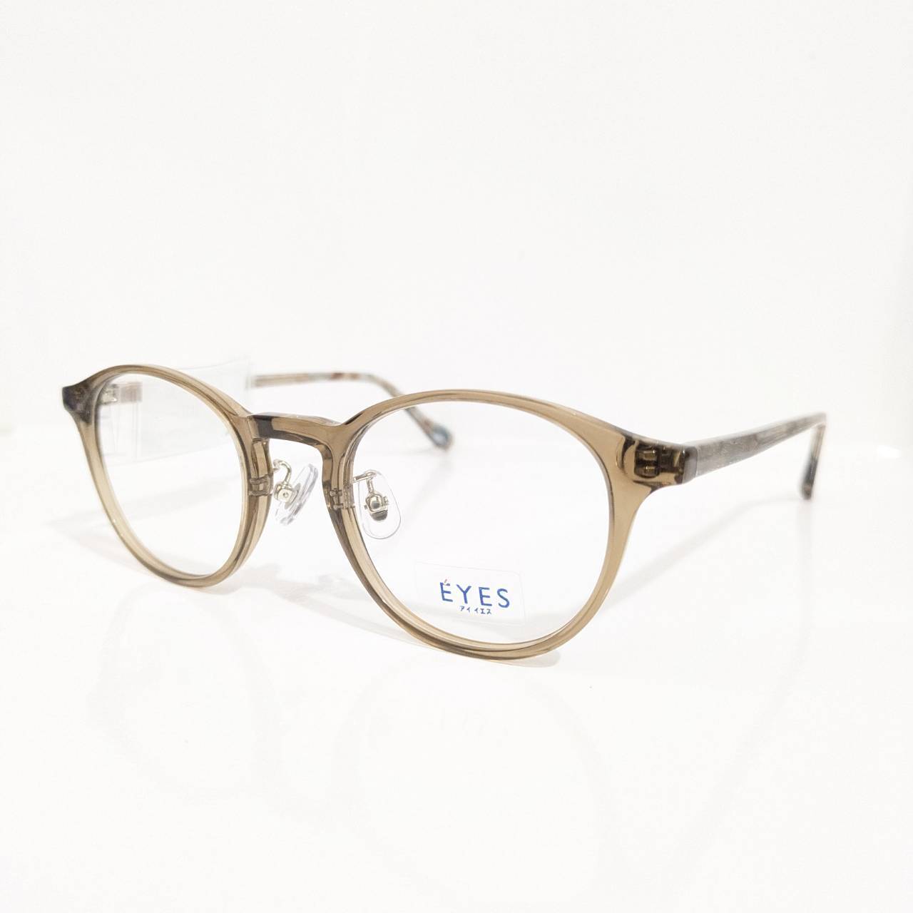 【EYES】ボストンセルフレーム クリアブラウン