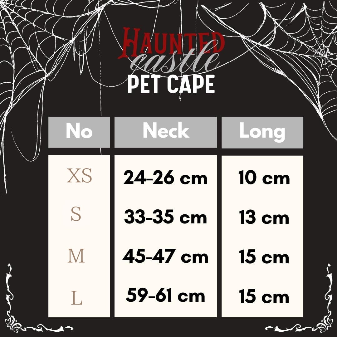 Haunted Castle – Bloody Web Pet Cape〈XS,Sサイズ〉
