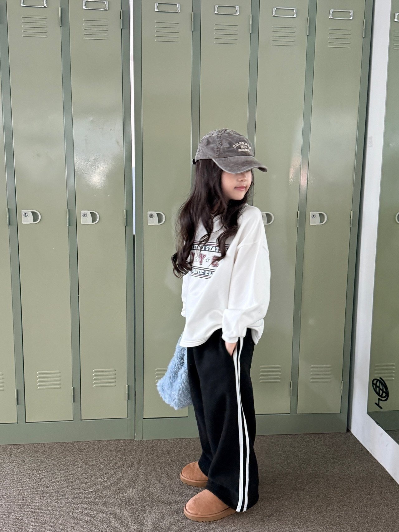 COMMA［取寄］palding wide double line pants 26winter
