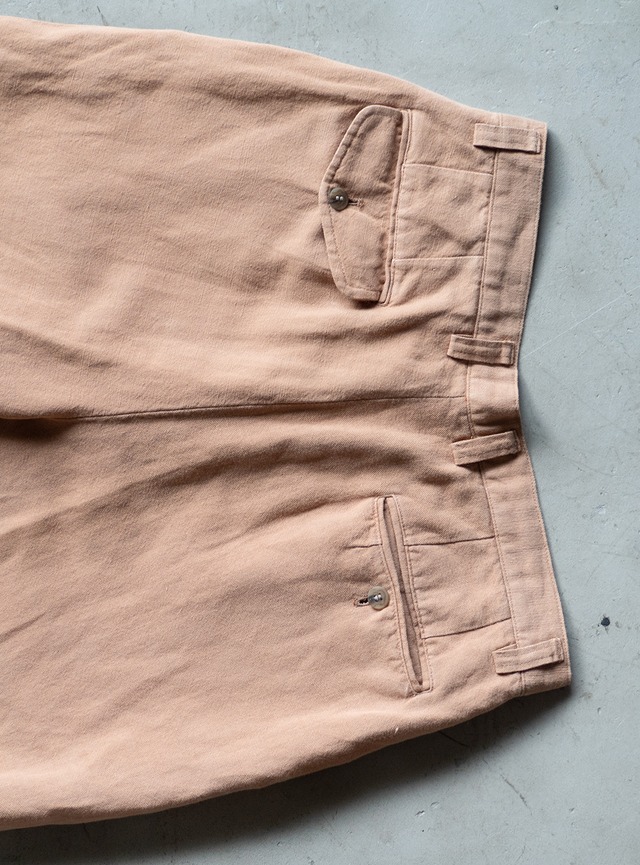 "PARK MILLER" 1990s Linen cotton 2tuck trousers