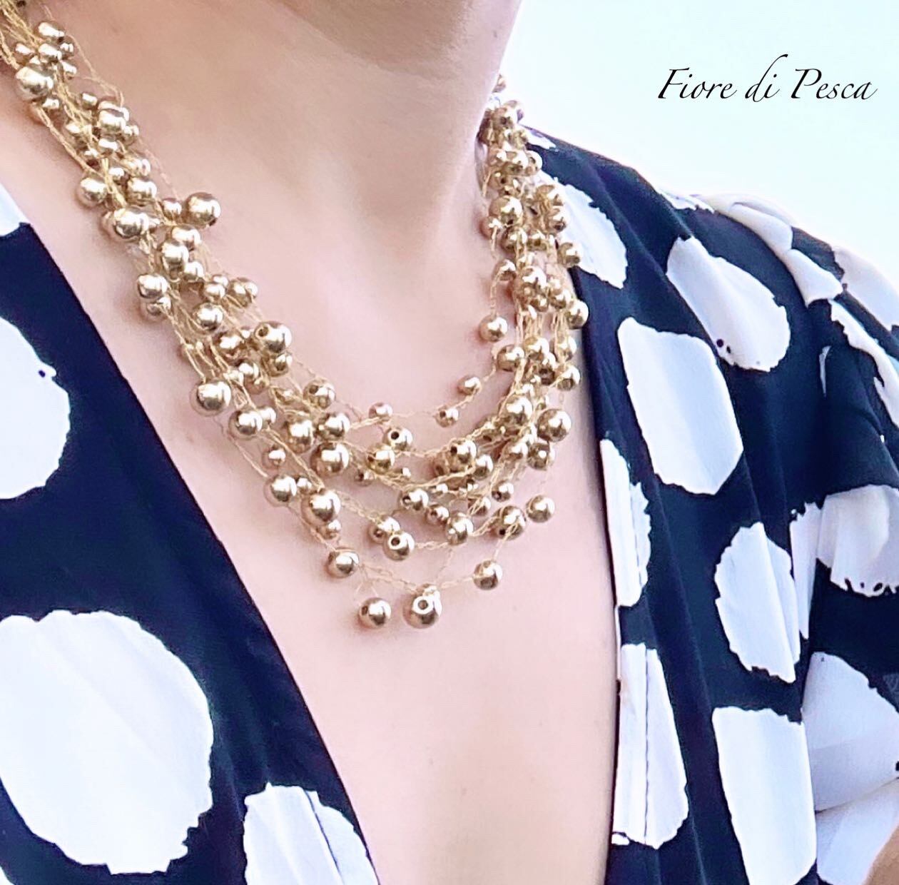 クロシェ ネックレス(ボンジュール・ゴールド/約50㎝)） | Fiore di