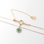 エメラルド ネックレス K18 / 0.080ct / DA 0.060ct