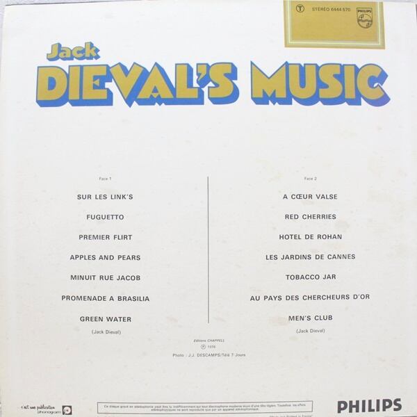 Jack Dieval / Jack Dieval's Music - Sur Les Link's [6444 570] - 画像2