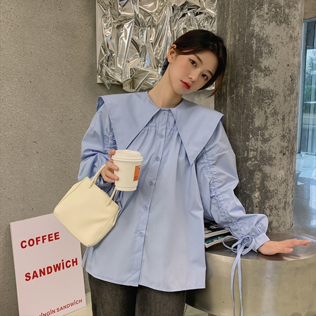 SISE ミドルバルーンシャツ 痒かっ