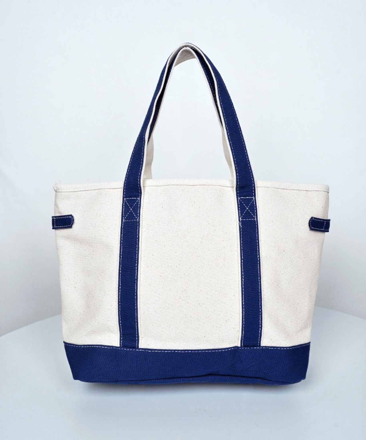 【直営限定ITEM】マルチワッペンターンロックトートバッグ TYPE-F (IVORY/NAVY)　CQ-48515H