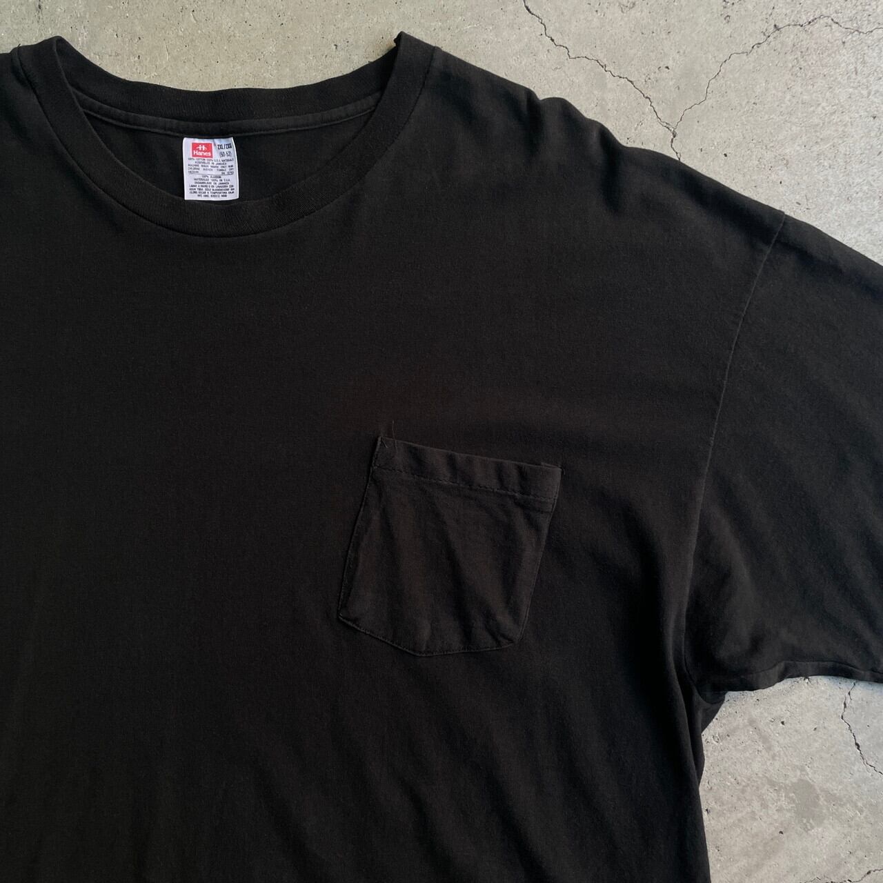 Hanes ヘインズ 80-90s USA製 老舗 企業もの Tシャツ L 黒