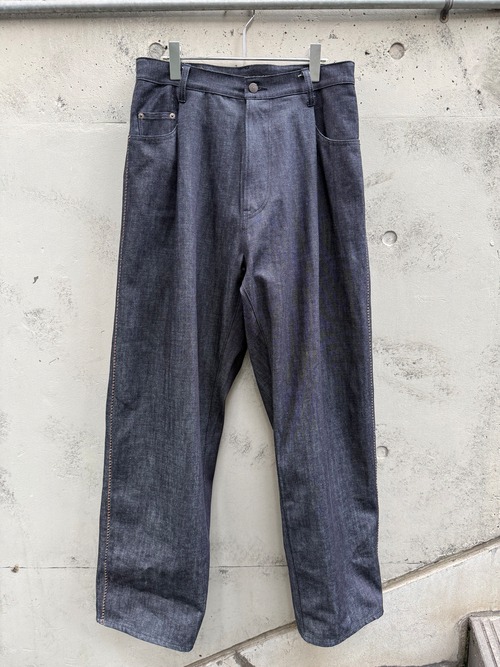 『my beautiful landlet』12.5oz DENIM 5-POCKET PANTS - rigid