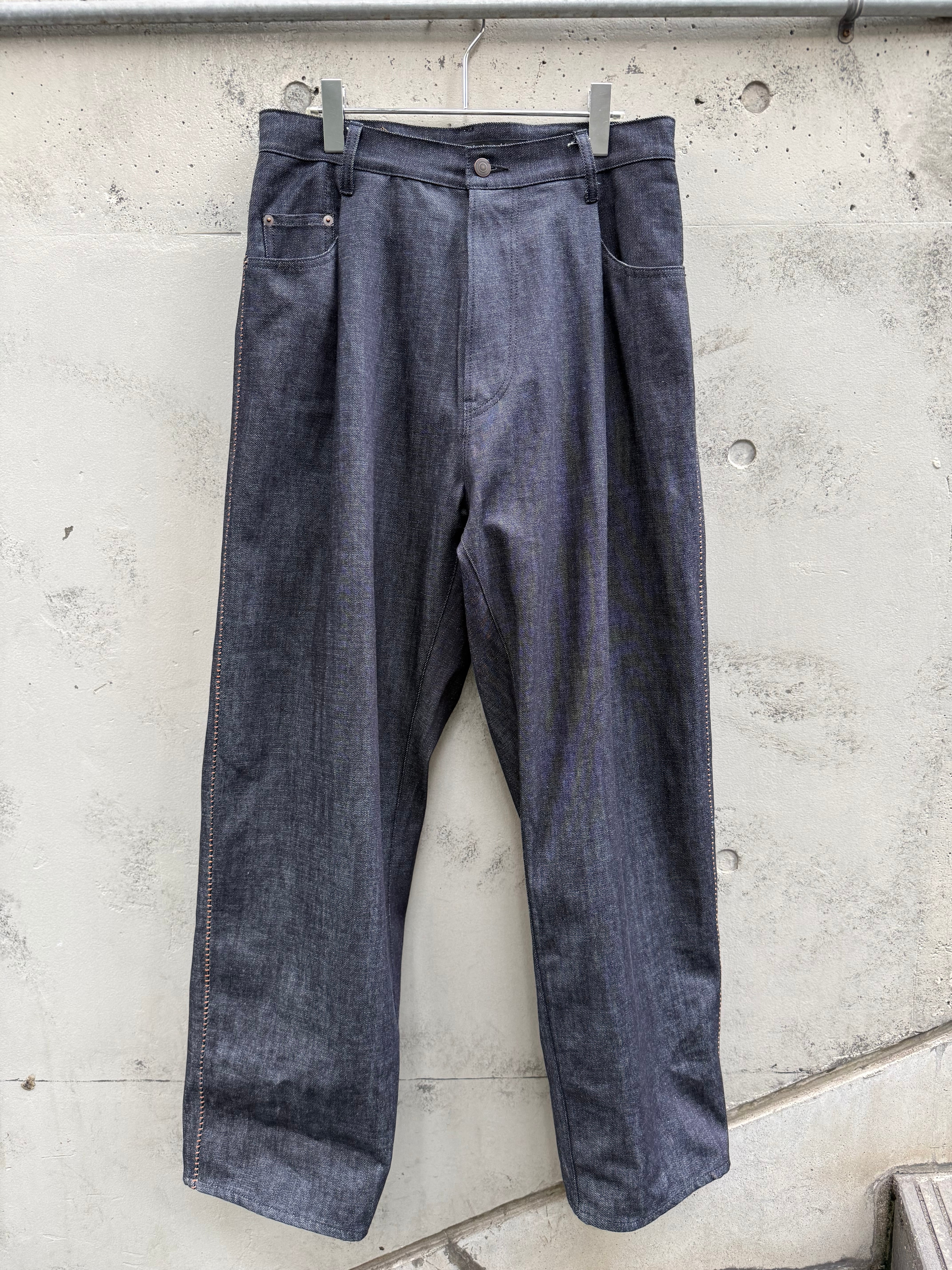 『my beautiful landlet』12.5oz DENIM 5-POCKET PANTS - rigid