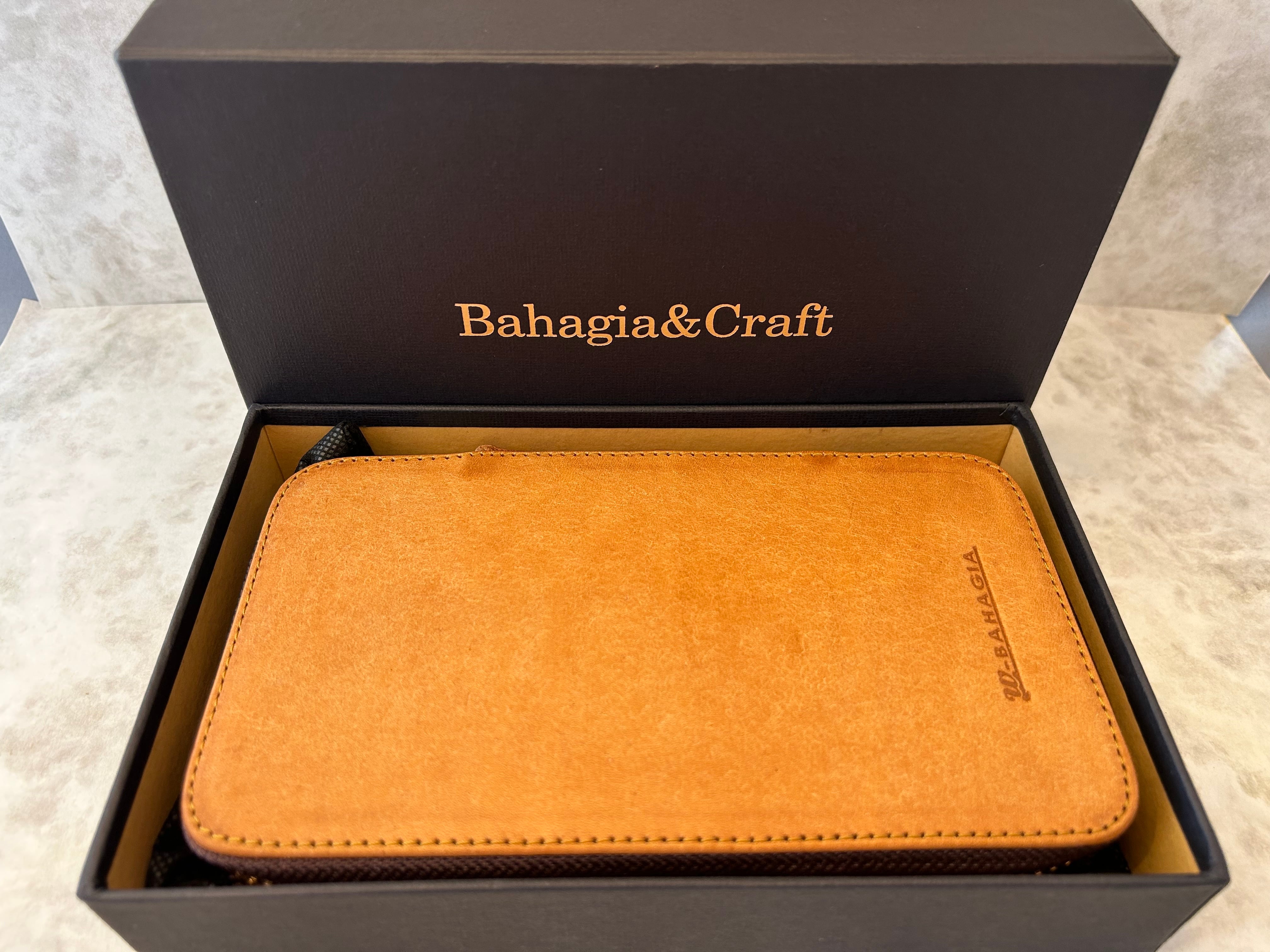 バハギア & クラフト ラウンドジップペンケース 10本挿し (プエブロ革