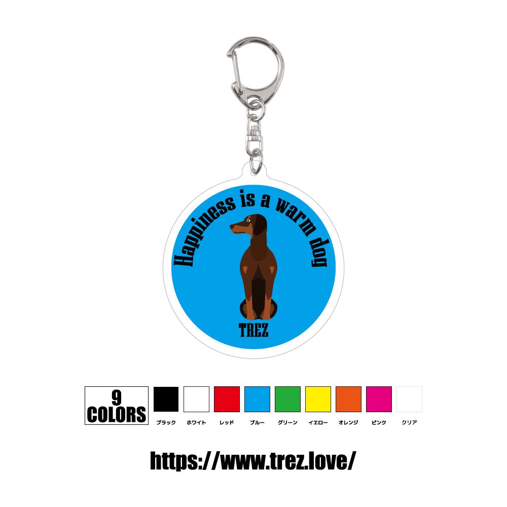 全9色 名前入り ドーベルマン アクリル 迷子札 ネームタグ キーホルダー