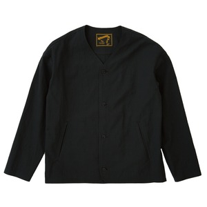 SHADOW GRENCHECK NO-COLLAR JK / シャドウチェックノーカラージャケット (BLACK)