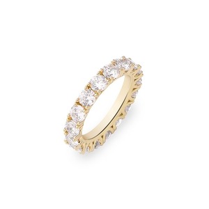 Single Layer Diamond Band Ring 【s925 / Moissanite】