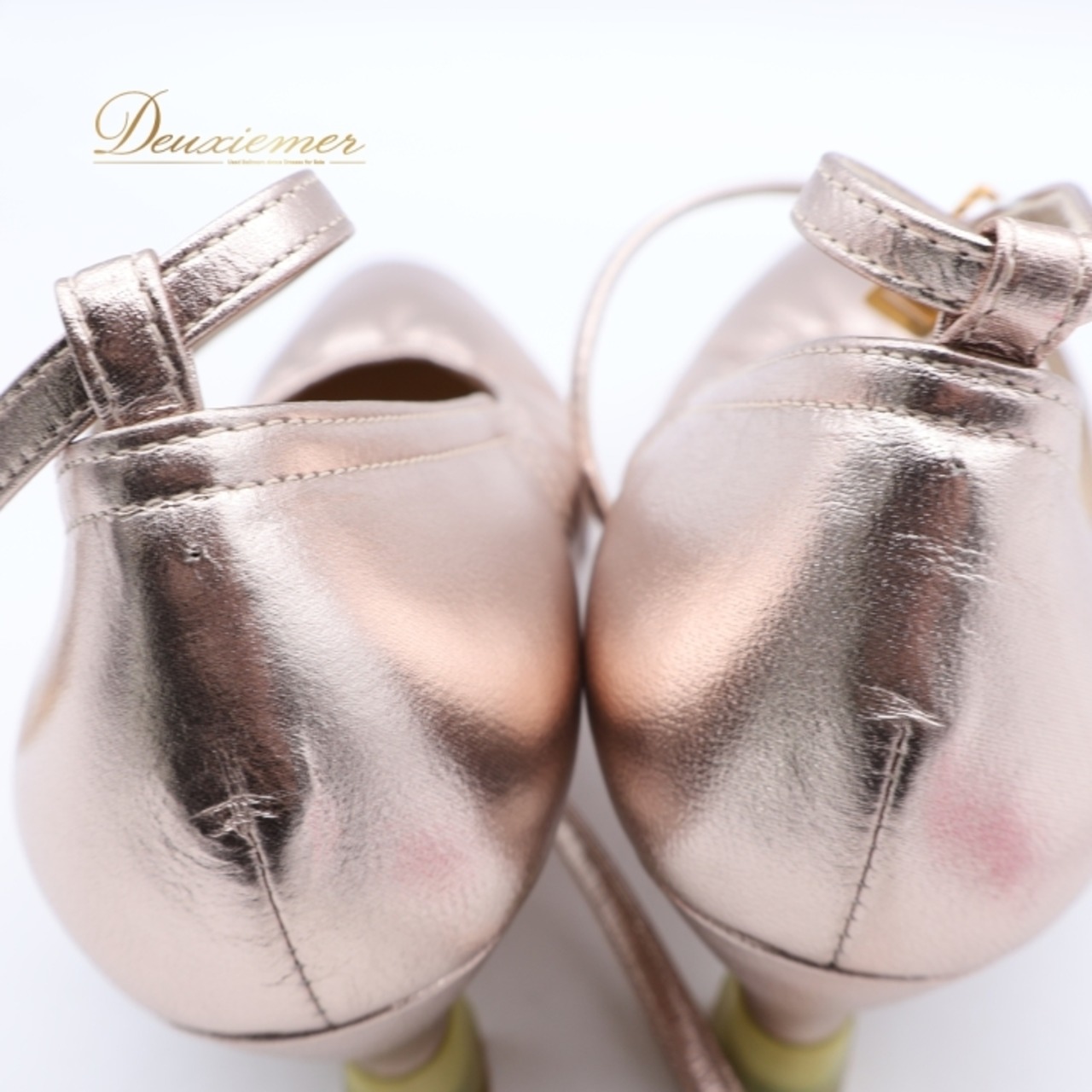 社交ダンス 衣装 スタンダード シューズ 23 1/2サイズ ピンク系 Chacott チャコット 日本製 靴 くつ ヒール レディース 光沢 ストラップ ダンスシューズ イベント ステージ パーティー 明るい