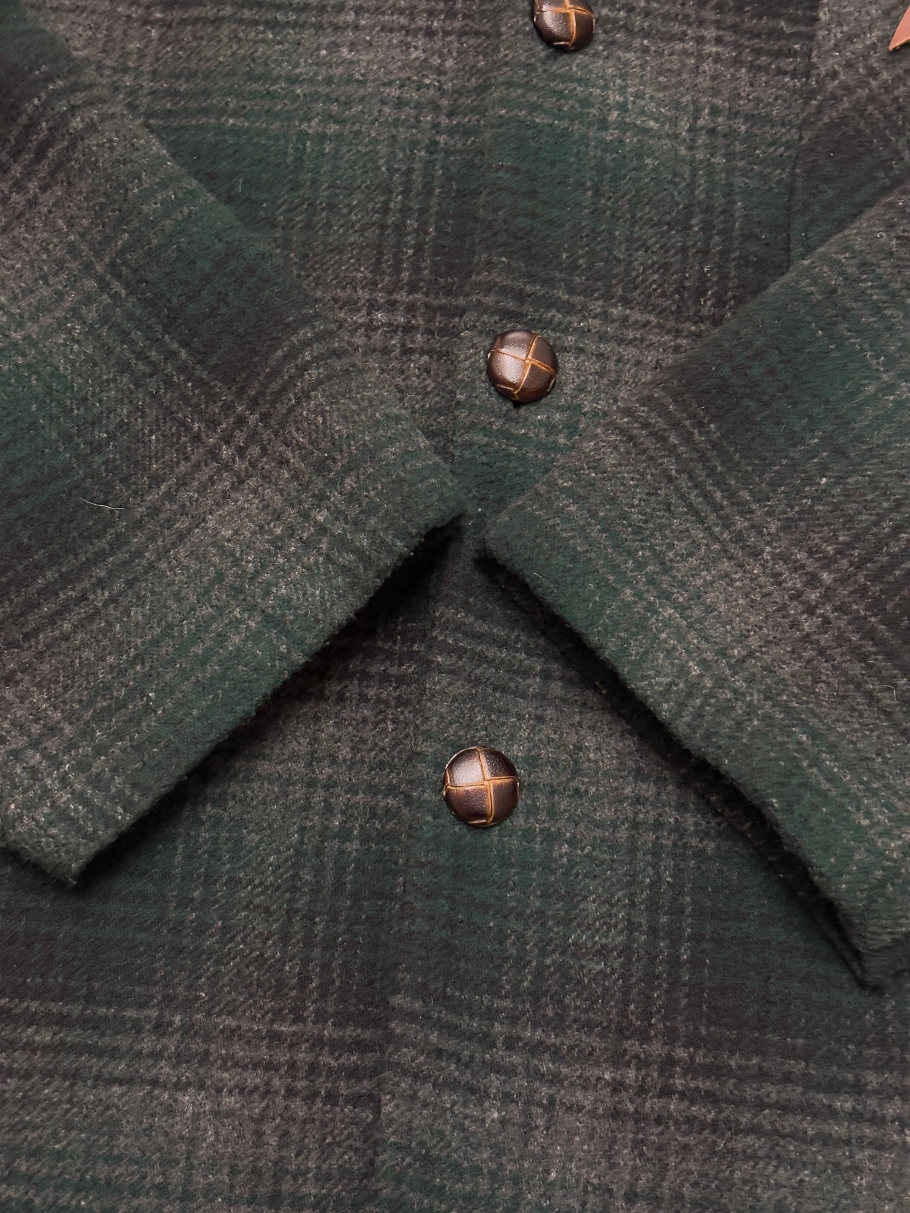 90s OLD STUSSY/Check Wool Jacket/USA製/白タグ/L/チェック柄ウ－ル