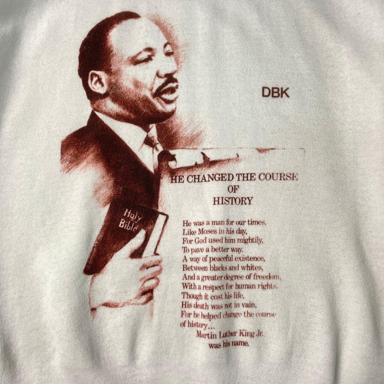 90年代 Martin Luther King Jr. キング牧師 プリントスウェットシャツ