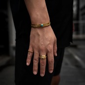 HAWAIIAN TURQUOISE BRACELET GOLD