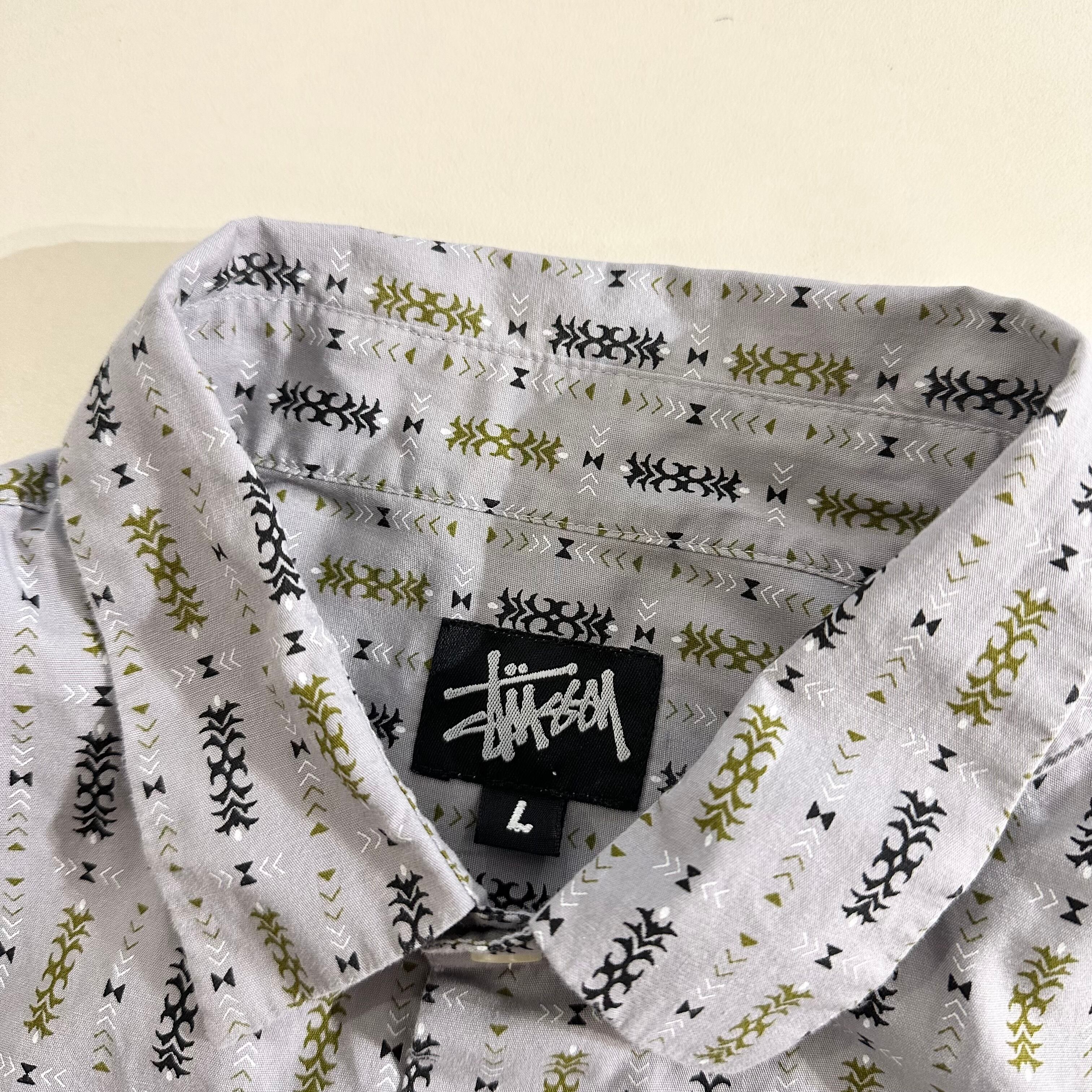90s STUSSY S/S SHIRT GRAY | BerBerJin Yuhodo