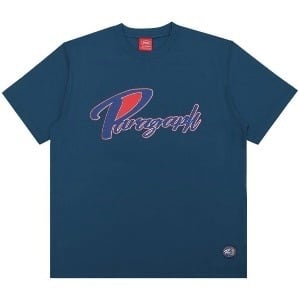 SALE‼︎【PARAGRAPH】NVY / NO.11 RED STROKE T-SHIRT【パラグラフ/T-SHIRT/Tシャツ/ルーズシルエット/韓国/上海/2022ss/春夏コーデ/韓国ファッション/海外ファッション/ストリート】