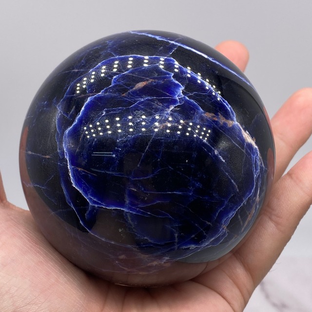 7A ソーダライト スフィア　丸玉 「8cm」
