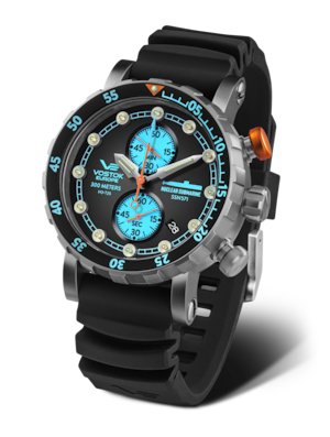 【VOSTOK EUROPE ボストークヨーロッパ】Nuclear Submarine Chronograph Line／ニュークリア サブマリン（スカイブルー）／国内正規品 腕時計