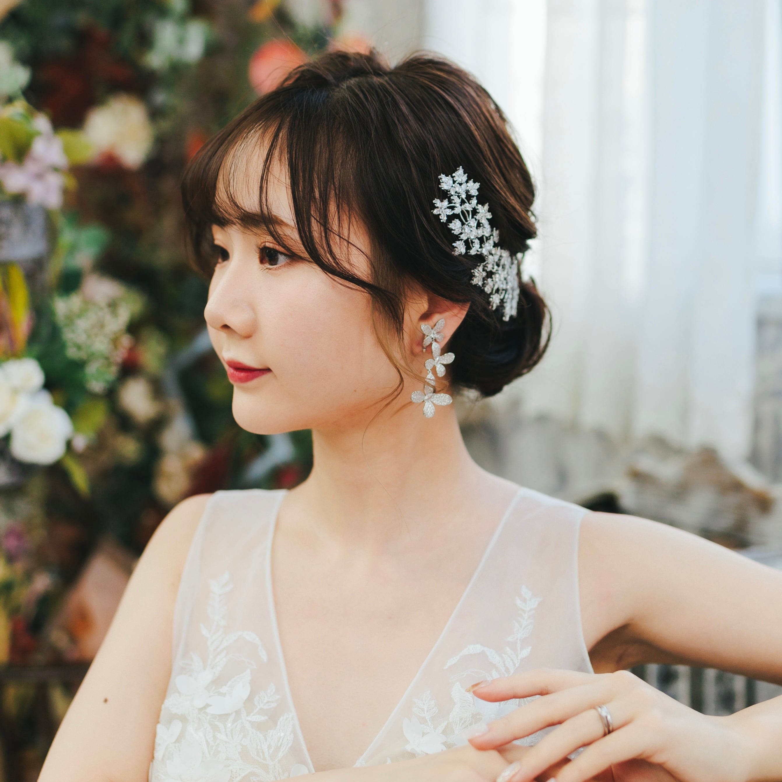 Gw ピアス　㊽ ZP-52】キュービックジルコニア ピアス （レンタル） | BRIDE ME