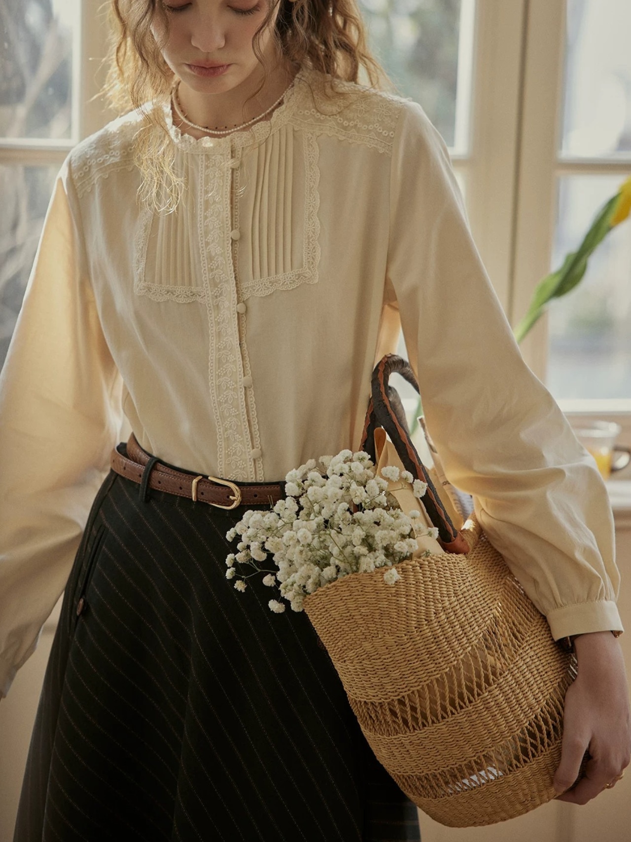 Ivoire Antique Lace Blouse F0789