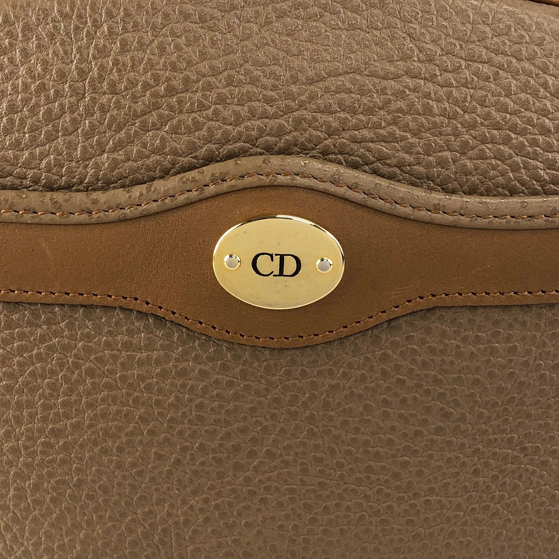 Christian Dior ディオール CD金具 ショルダーバッグ ブラウン Christian Dior クリスチャン ディオール ショルダーバッグ ブラウン