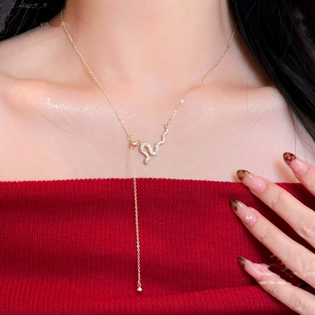 Snake Motif Chain Necklace(2color)　　V2587