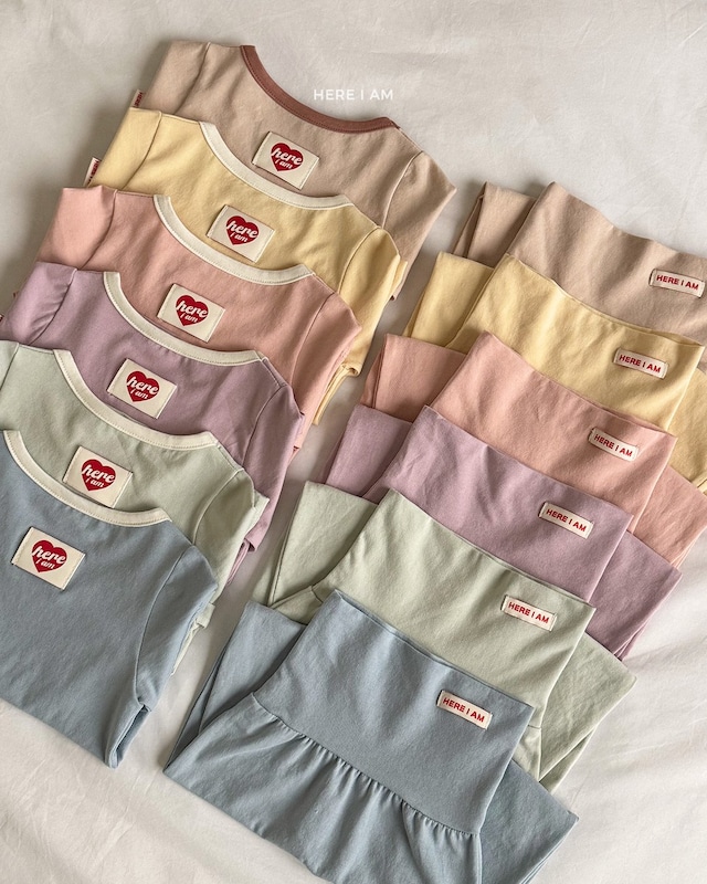 【取寄】here i am|plain loungewear|プレーンルームウェア|12M-120|kids|26 autumn