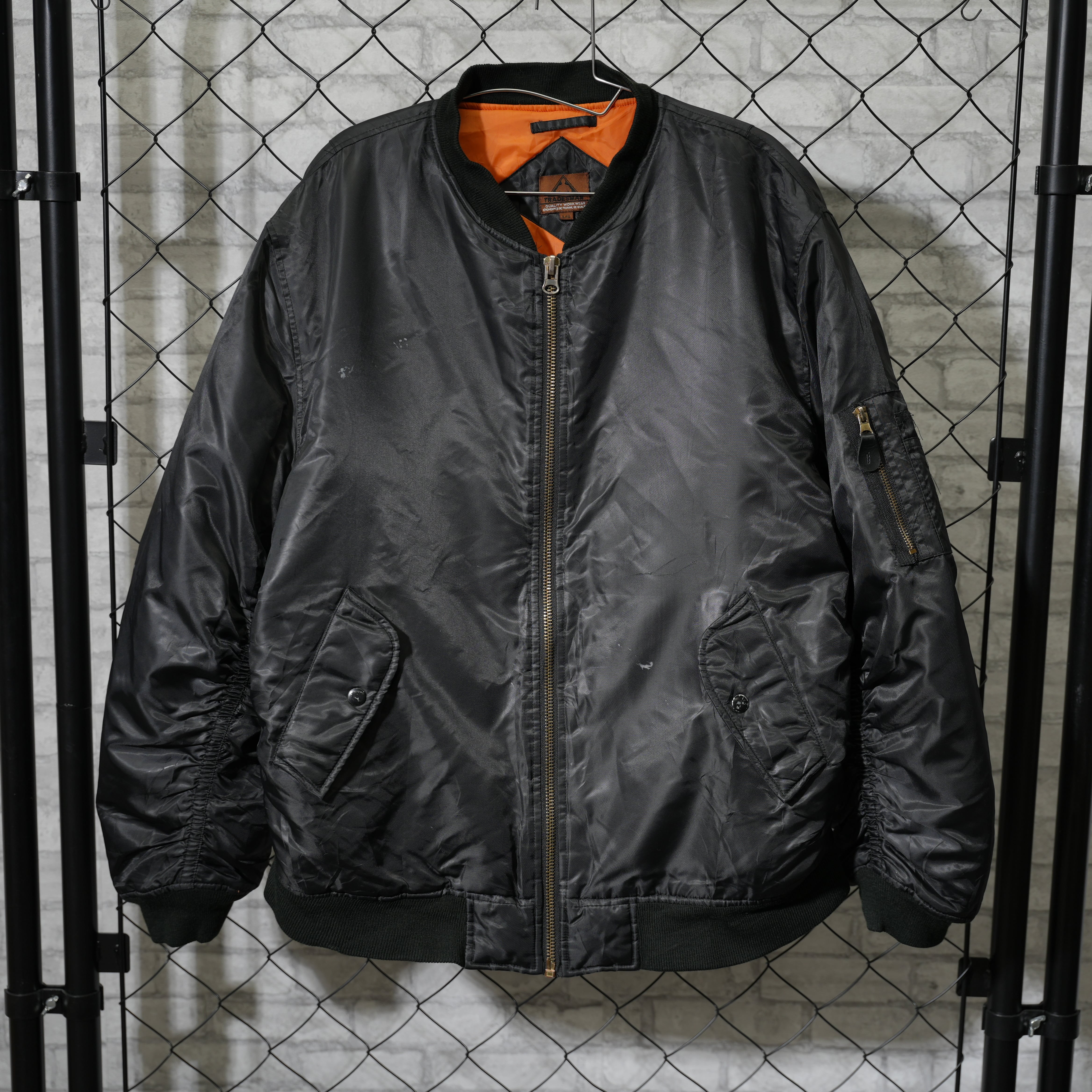 TRADESMAN MA-1 フライトジャケット Lサイズ 短丈 シャーリング