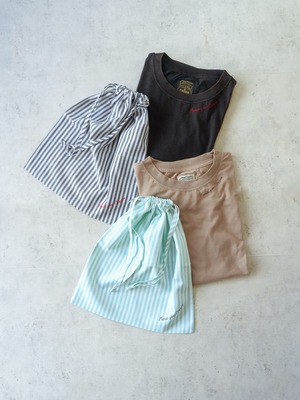 [Cloth&Cross]COFFEE 刺繍T-sh with Drawstring Bag