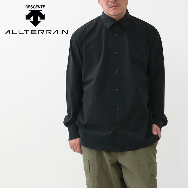 DESCENTE ALLTERRAIN [デサントオルテライン] AIRFLOW L/S SHIRT  [DAMXGB51/AIRFLOW] エアーフロー ロングスリーブ シャツ・長袖・ナイロンシャツ・きれいめ・MEN'S [2024SS]