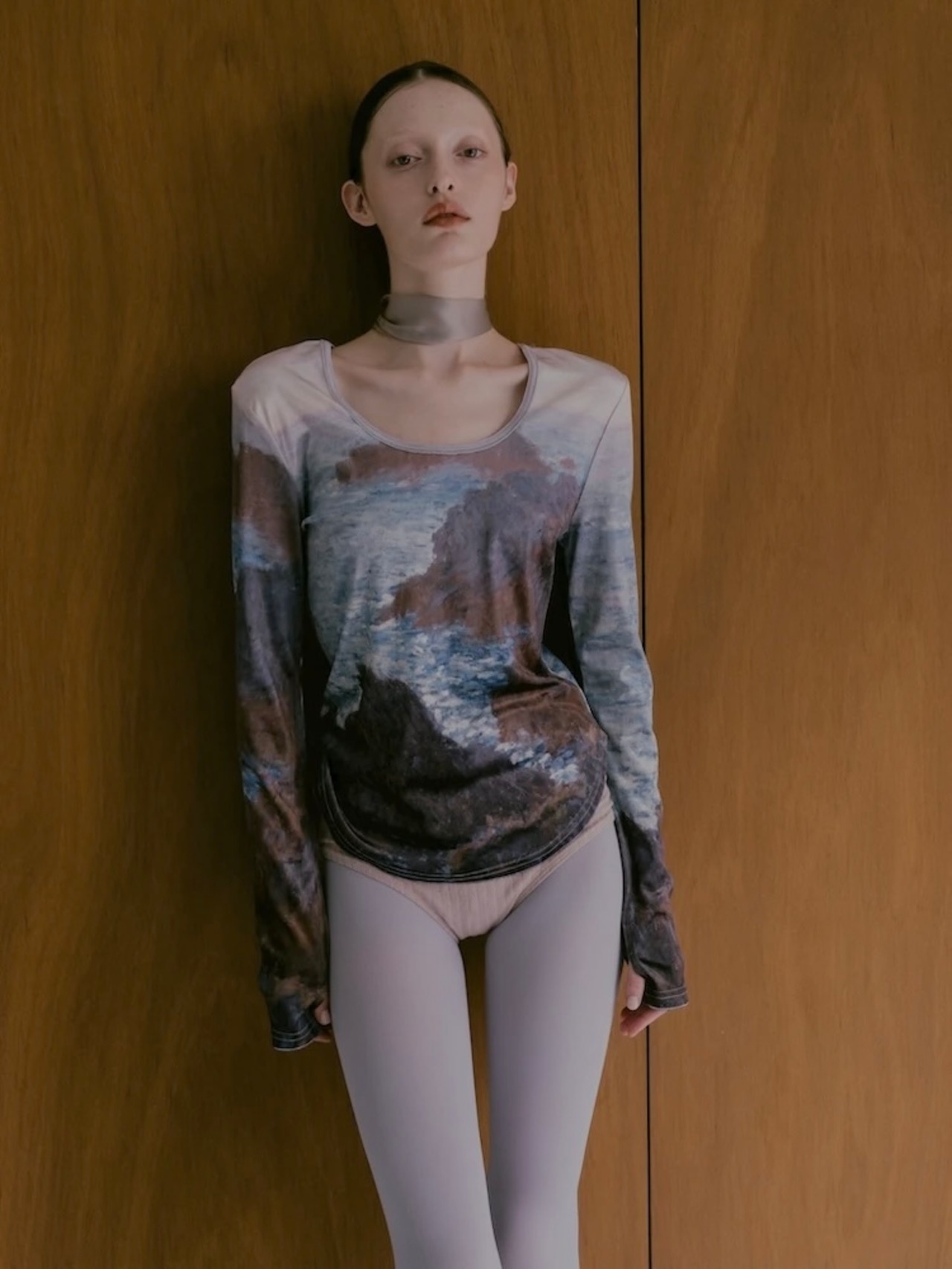 Velour Art Print Top / Belle-Isle - 4