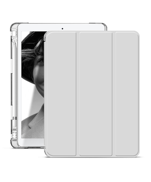 アイパッドケース 八色☆iPad Pro/Air4/mini5/iPad 2020ケース♪ シンプル iPad Pro2021ケース クリア 内蔵ペントレイ