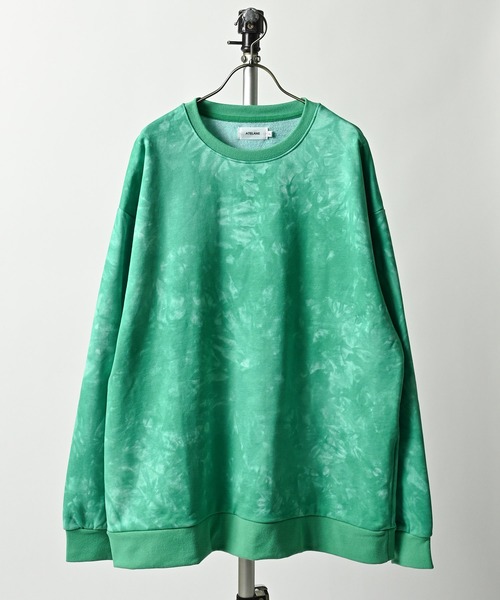 ATELANE tie-dyed sweatshirt (DGRN/GRN) 26A-14020