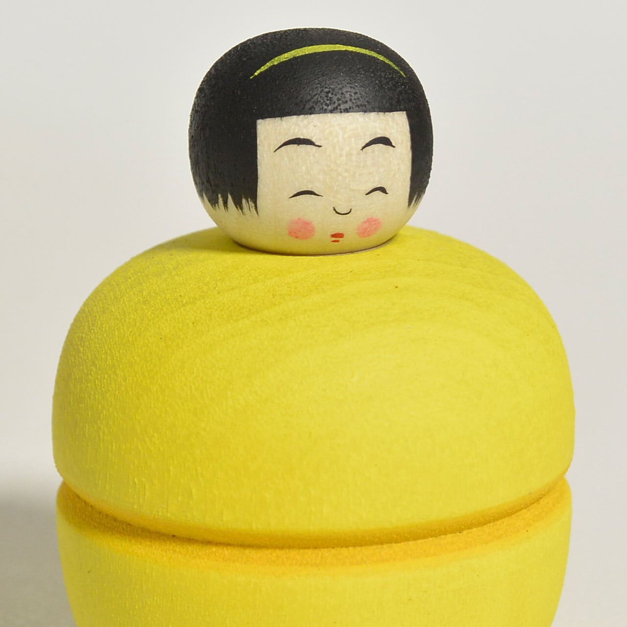 マカロンちゃんこけし 約1.5寸 約4.5cm 鈴木明 工人（作並系）#2545