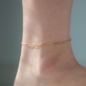 long parts anklet (gold) #a9