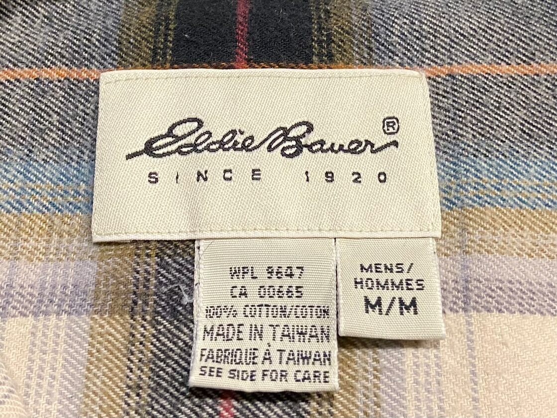 90s Eddie Bauer エディーバウアー プレイド オンブレ シャドー 