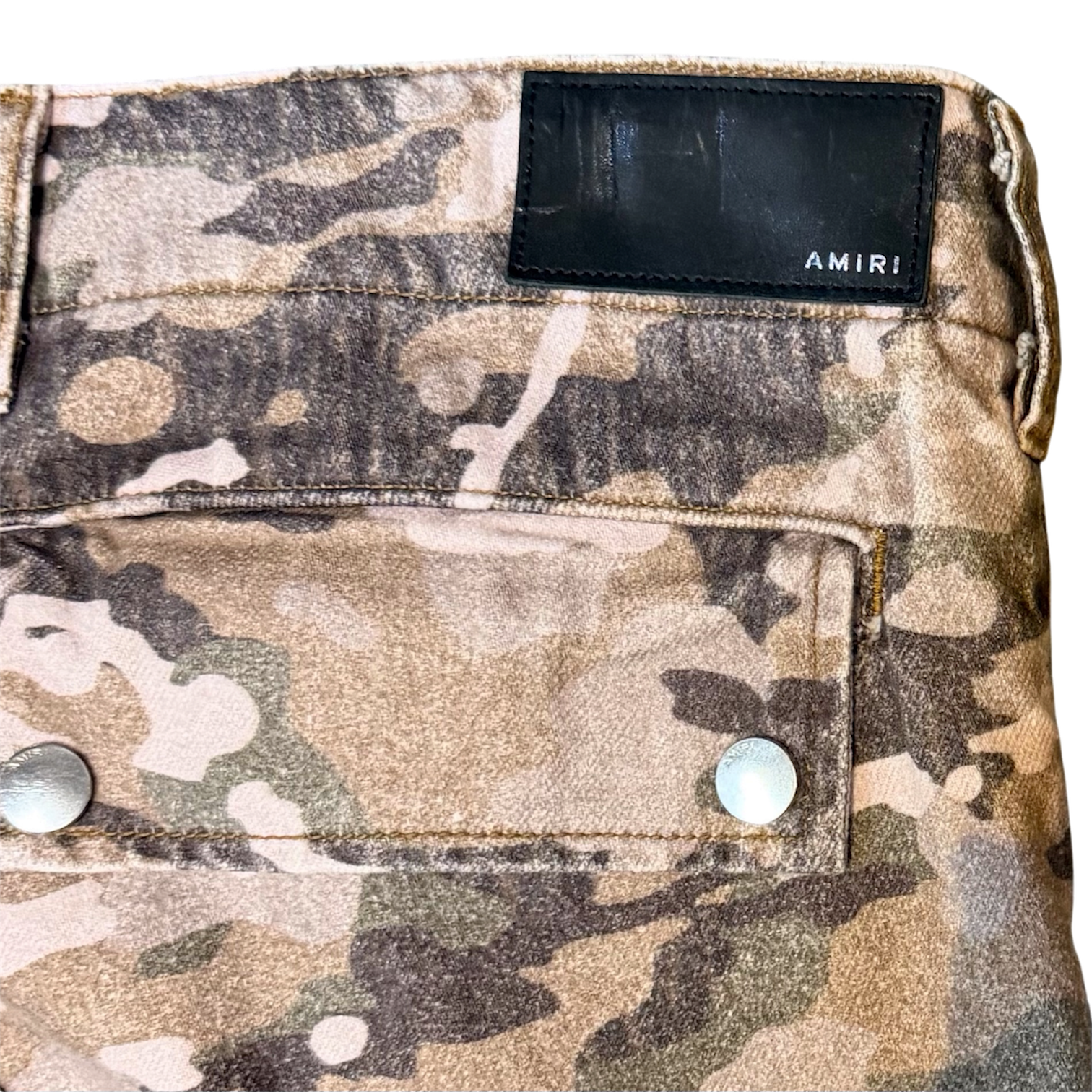AMIRI M65 Camo Kick Flare Cargo Pants