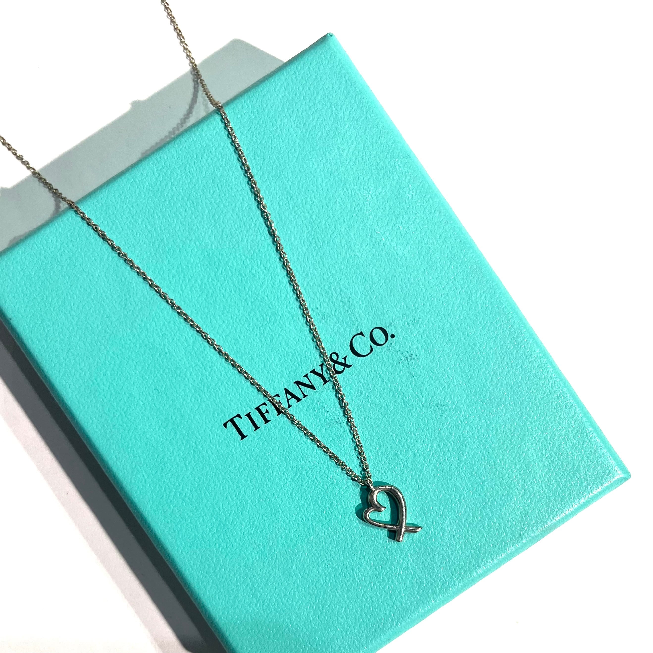 TIFFANY & Co.】T470 TIFFANY &CO オープンラビングハートモチーフ