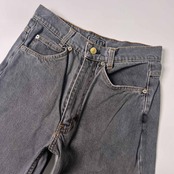 80s~90s イタリア製 FERRE JEANS フェレジーンズ デニムパンツ ジーンズ 30/グレー系 メンズ