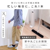 レック 激落ちくん 高密度ブラシ トレループ Premium (床・階段用タイプ ・ グレー) くり返し使える ホコリ取り/ケースに通すとモップがキレイに/スライドケースでホコリをまとめて捨てられる