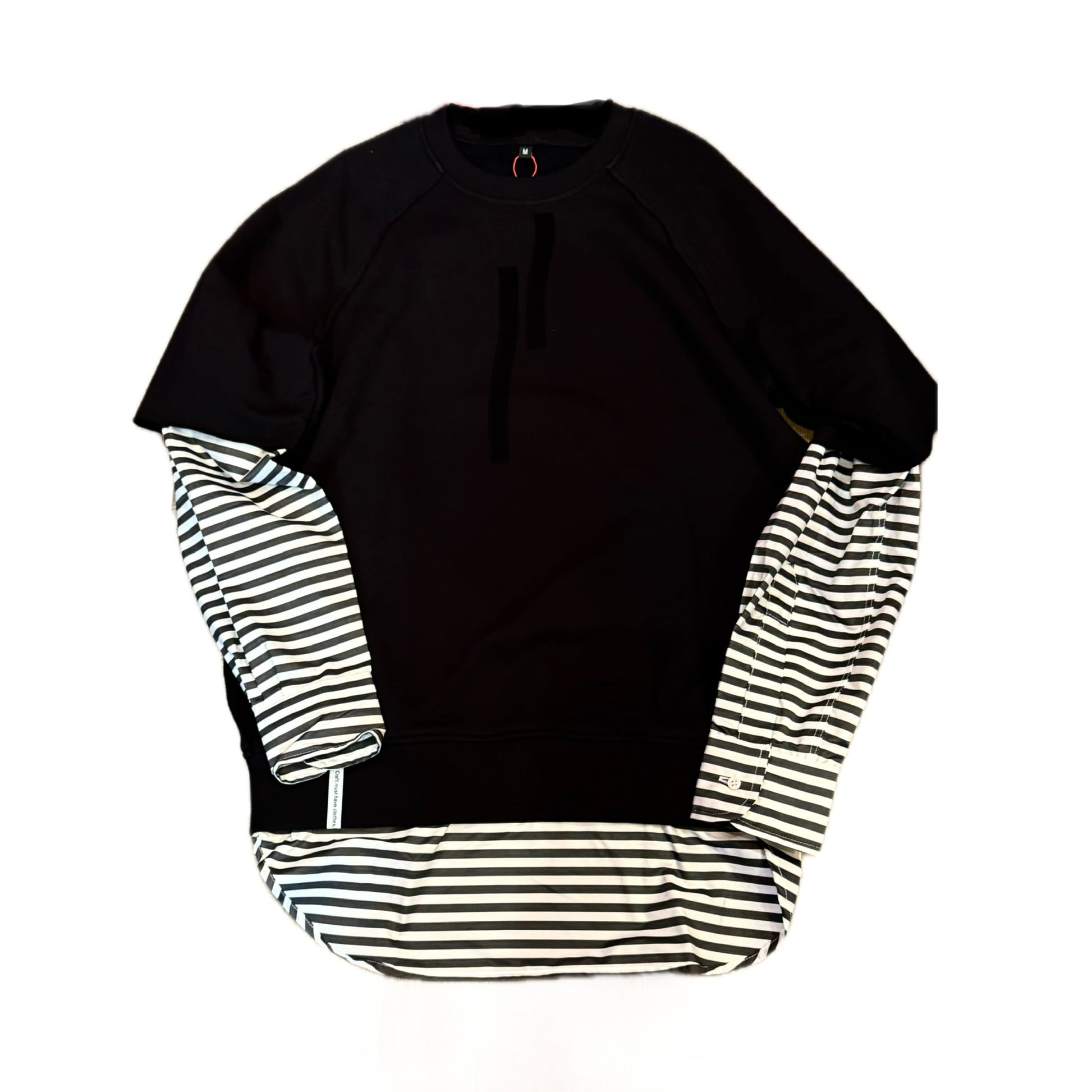 AKA SIX /JUMP SWEAT-SLEEVES/BLACK STRIPE | More Tea Vicar ?
